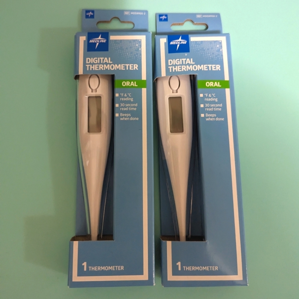 Medline Digital Thermometer Set of 2 Brand NEW!